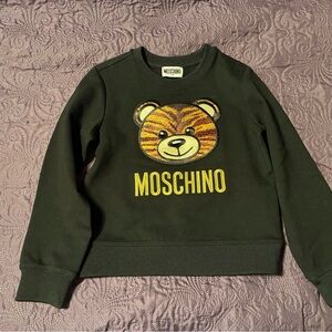 Moschino Kids Black and Yellow Bear Sweatshirt